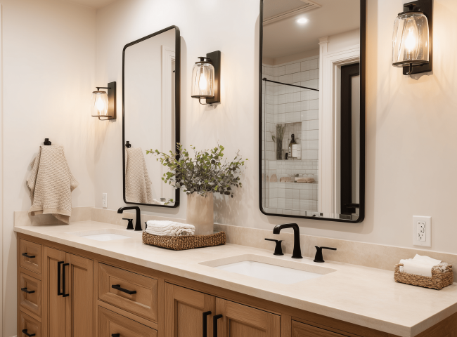 Lighting - Bathroom Remdeling - E&D Granite City - Greater Gwinnett